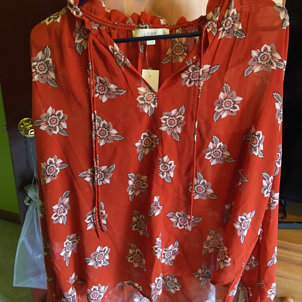Peasant Floral Blouse